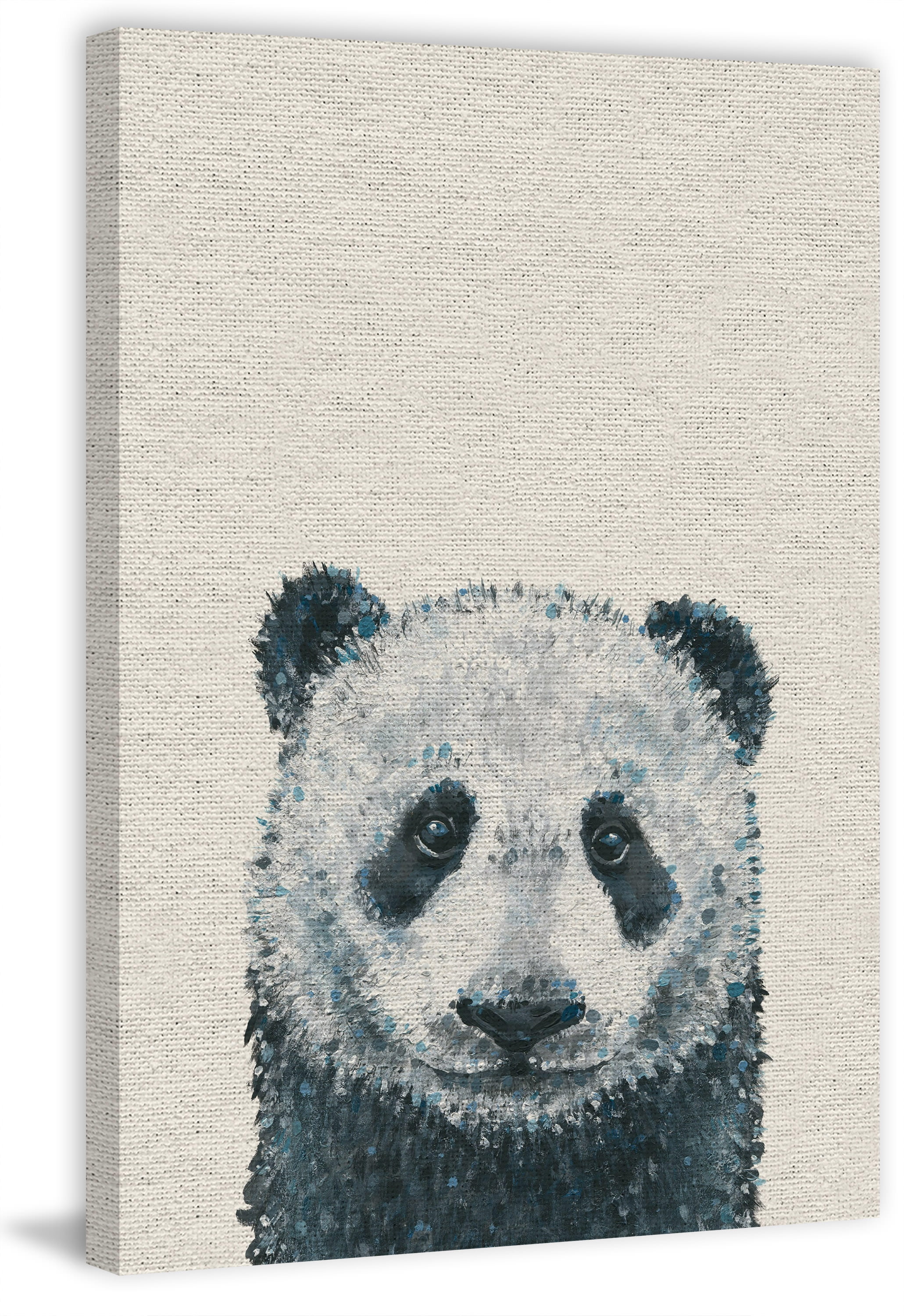 Panda Close-up Painting Print on Wrapped Canvas