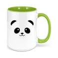 thumbnail image 1 of Panda Coffee Cup, Panda Face, Panda Bear Mug, Panda Lover, Bear Mug, Gift For Her, Birthday Gift, Panda Bear Cup, Mom Gift, GREEN, 1 of 1