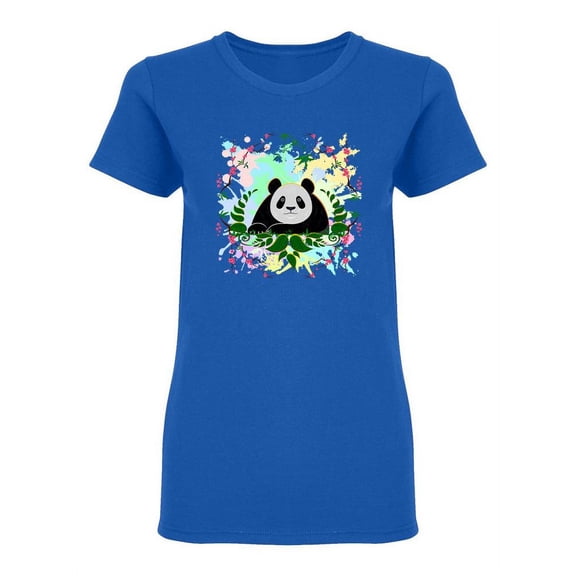 Panda Colorful Design Shaped T-Shirt Women -Image by Shutterstock, Female x-Large