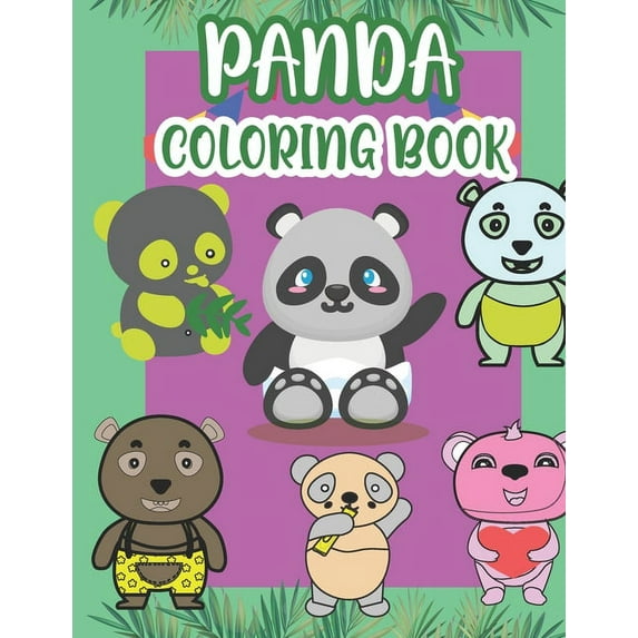 Panda Coloring Book: Cute Panda Coloring book For Toddlers Boys And Girls, (Paperback)