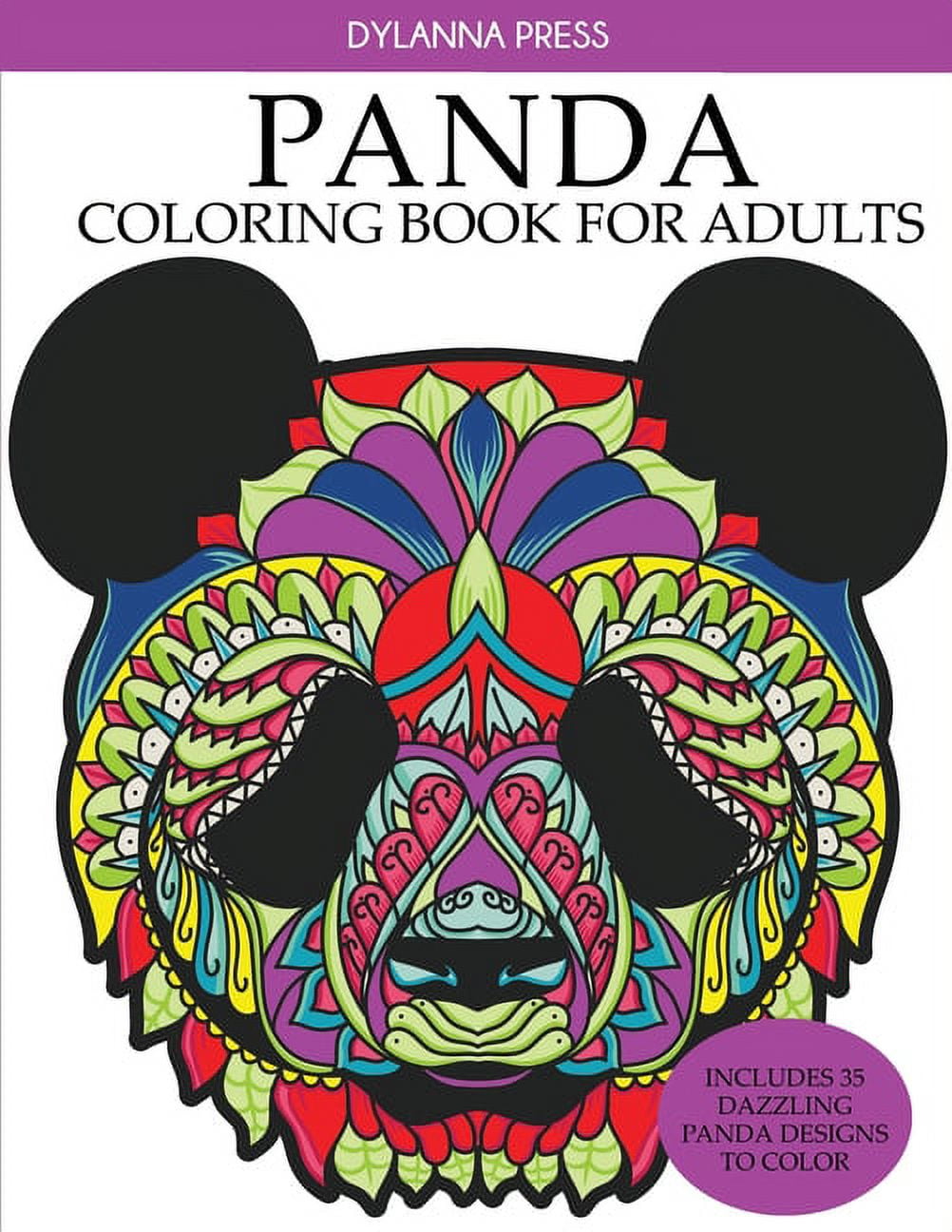 DYLANNA PRESS Panda Coloring Book for Adults, (Paperback)