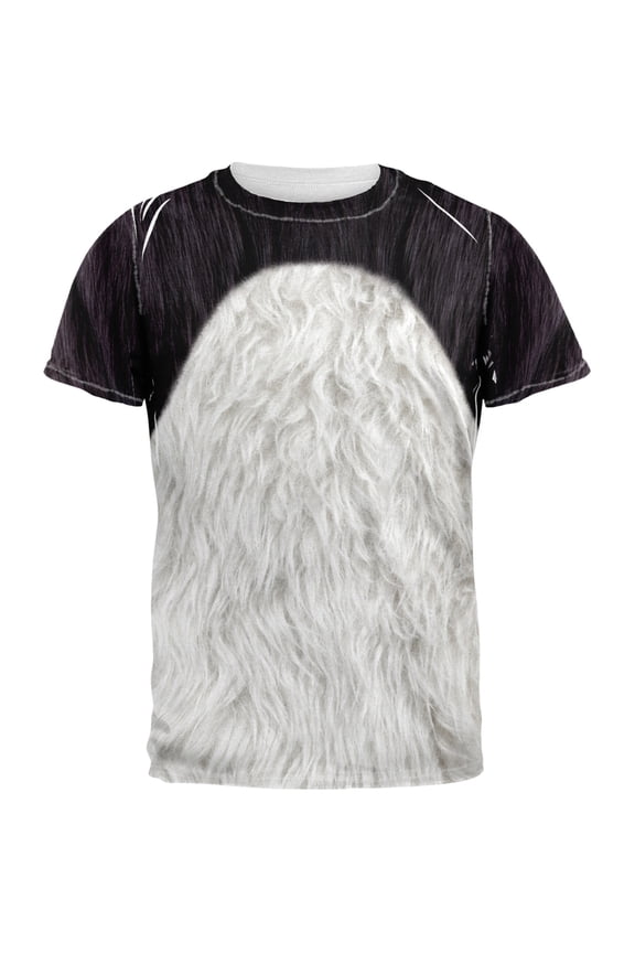 Panda Costume All Over Adult T-Shirt - Large