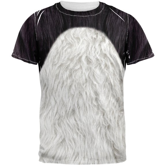 Panda Costume All Over Adult T-Shirt - Large