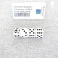 thumbnail image 1 of Panda Dice White Opaque with Black Pips D6 16mm (5/8in) Pack of 4 Wondertrail, 1 of 1