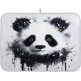 thumbnail image 1 of Panda Dish Drying Mat, Absorbent Microfiber Pad Protector For Kitchen Counter Top Mat Dish Drainboard 16x18in, 1 of 7