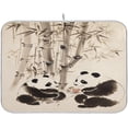 thumbnail image 1 of Panda Dish Drying Mat, Absorbent Microfiber Pad Protector For Kitchen Counter Top Mat Dish Drainboard 18x24in, 1 of 7