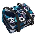 thumbnail image 1 of Panda Double Layered Insulated Refrigerated Lunch Bag with Two Compartments - Large Capacity Handheld Lunch Bags, 1 of 6