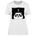 thumbnail image 1 of Panda Dreaming Space  T-Shirt Women -Image by Shutterstock, Female x-Large, 1 of 2