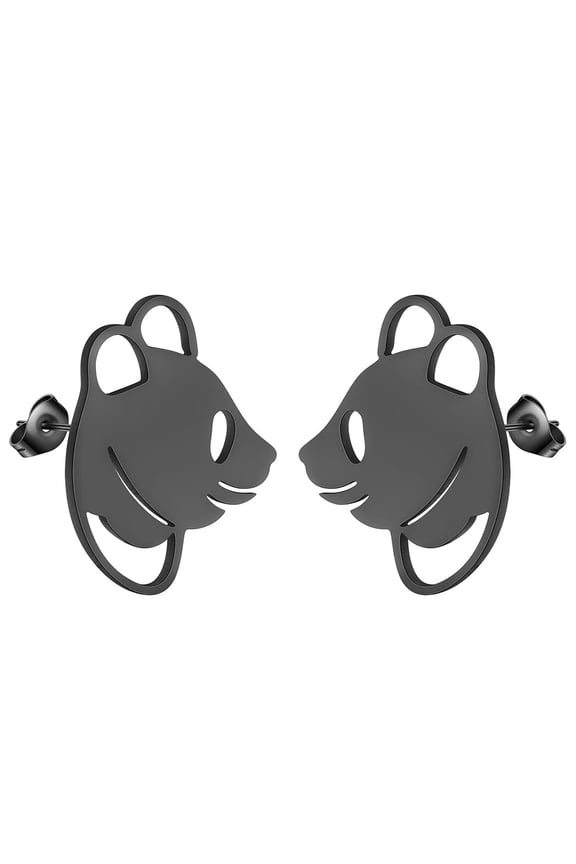 Panda Earrings Panda Head Studs Animal Earrings for Men and Women Ber Earrings Cute Panda Studs Panda Jewelry