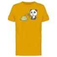 thumbnail image 1 of Panda Eating Bamboo, Doodle T-Shirt Men -Image by Shutterstock, Male Large, 1 of 2