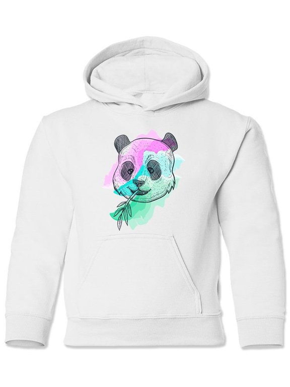Panda Eating Bamboo Hoodie Juniors -Image by Shutterstock, Small
