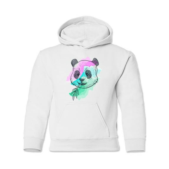 Panda Eating Bamboo Hoodie Juniors -Image by Shutterstock, x-Large