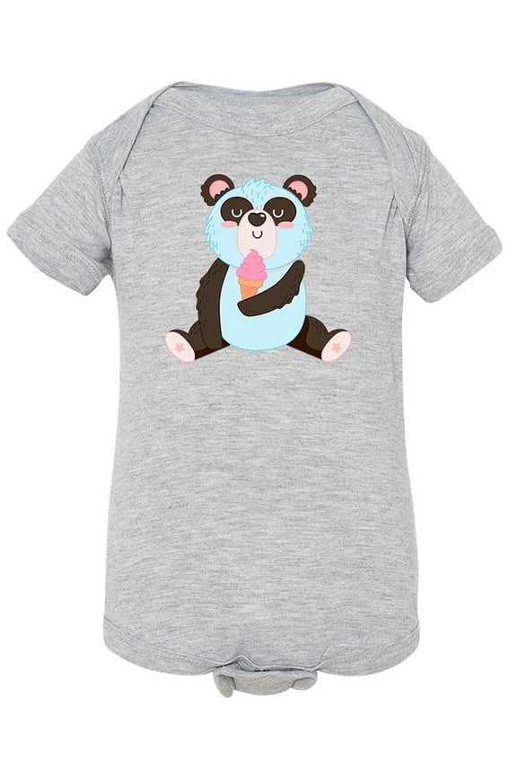 Panda Eating Ice Cream Bodysuit Infant -Image by Shutterstock,  6 Months