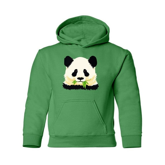 Panda Eating Leaves Hoodie Juniors -Image by Shutterstock, Medium