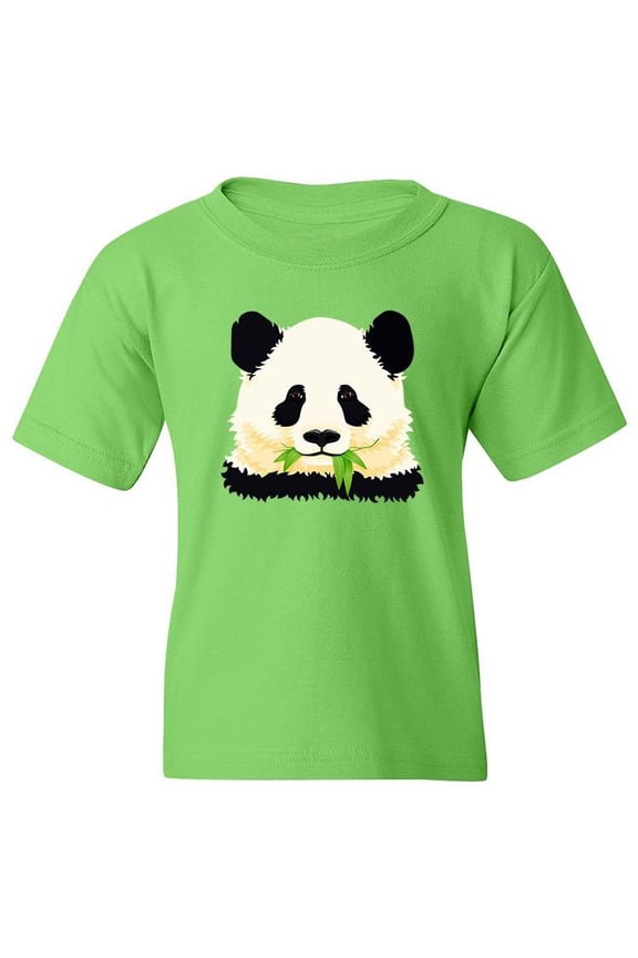Panda Eating Leaves T-Shirt Juniors -Image by Shutterstock,  Small