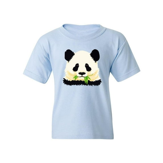 Panda Eating Leaves T-Shirt Juniors -Image by Shutterstock, x-Large