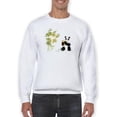 thumbnail image 1 of Panda Eating Sweatshirt Men -Image by Shutterstock, Male Medium, 1 of 4