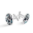 thumbnail image 1 of Panda Elegant Dress Shirt Cufflink Set Made of Stainless Steel Ideal for Formal Occasions, 1 of 6