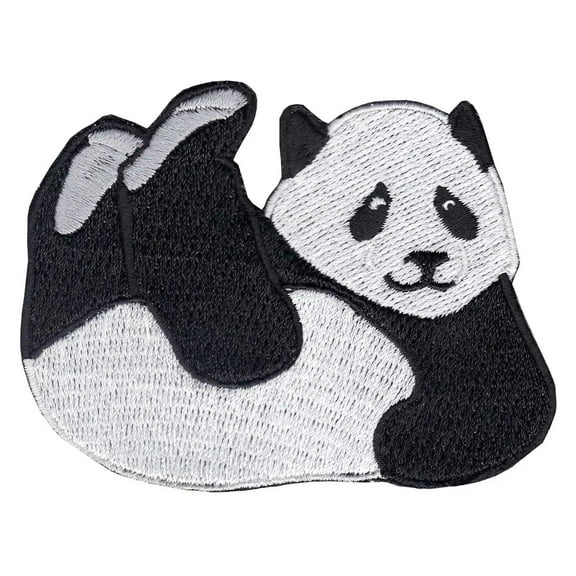 Panda Embroidered Iron On Patch