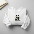 thumbnail image 1 of Panda Embroidered Sweatshirt: Cherry Blossoms, Panda-monium Crewneck or Hoodie, 1 of 5