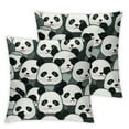thumbnail image 1 of Panda Face Decorative Pillow Cases  Super Soft Throw Pillows Cover for Sofa Chair Bedroom, 1 of 7