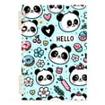thumbnail image 1 of Panda Face Flower Doughnut Notebooks 1-subject Journal 60 Sheets A5 College Ruled Paper Detachable Ring 8.3"x5.7", 1 of 8