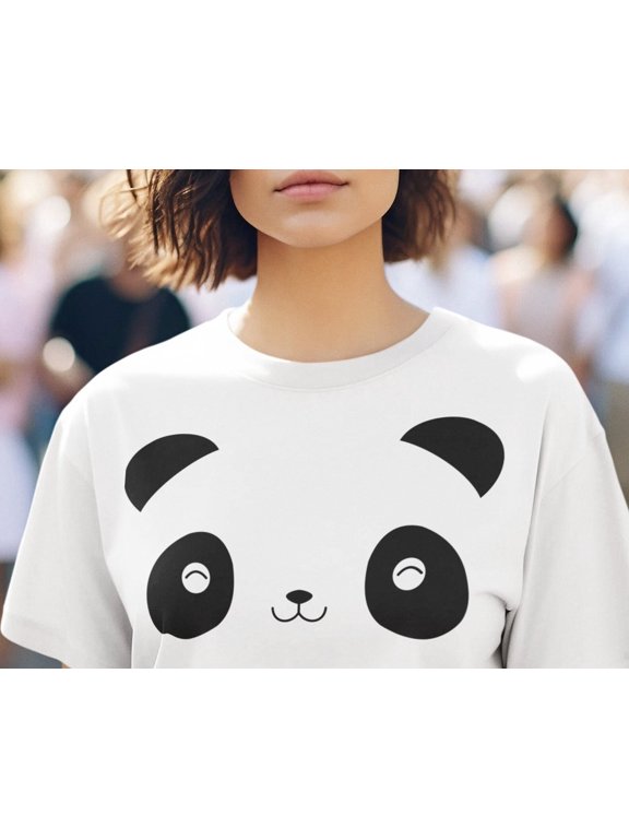 Panda Face Halloween Costume TShirt Funny Panda Shirt