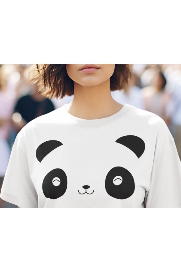 Panda Face Halloween Costume TShirt Funny Panda Shirt