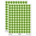 thumbnail image 1 of Panda Face Icon 200+ Round Stickers - Light Green - Matte Finish - 0.50" Size, 1 of 3