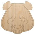 thumbnail image 1 of Panda Face Icon Wood Shape Unfinished Piece Cutout Craft DIY Projects - 4.70 Inch Size - 1/8 Inch Thick, 1 of 7