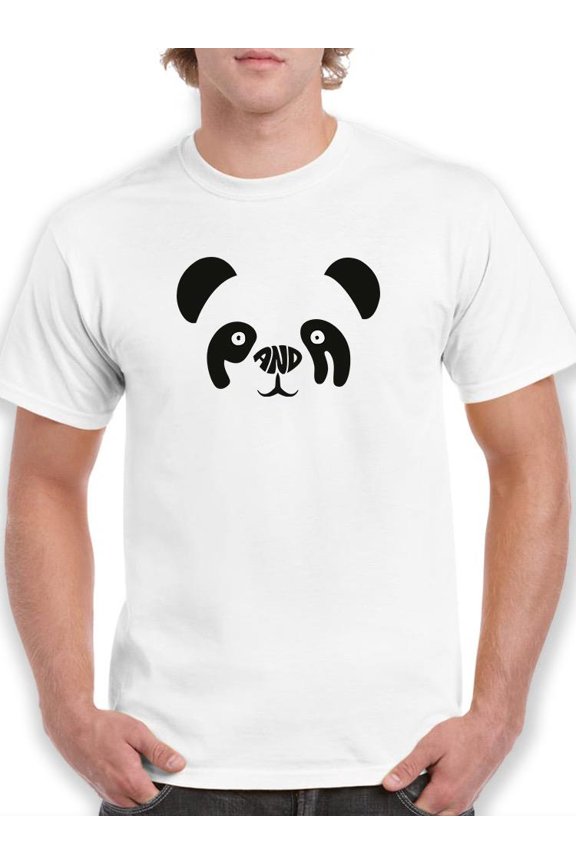 Panda Face. T-Shirt Men -Image by Shutterstock, Male x-Large