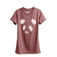 thumbnail image 1 of Panda Face (Wild Panda) Women's Fashion Relaxed T-Shirt Tee Heather Rouge Medium, 1 of 3
