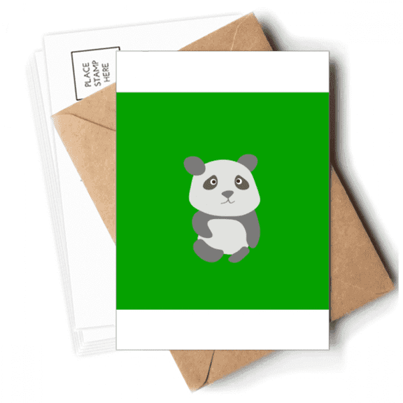 Panda Fat Animal Art Deco Fashion Postcards Envelopes Blank Note Cards Mailing
