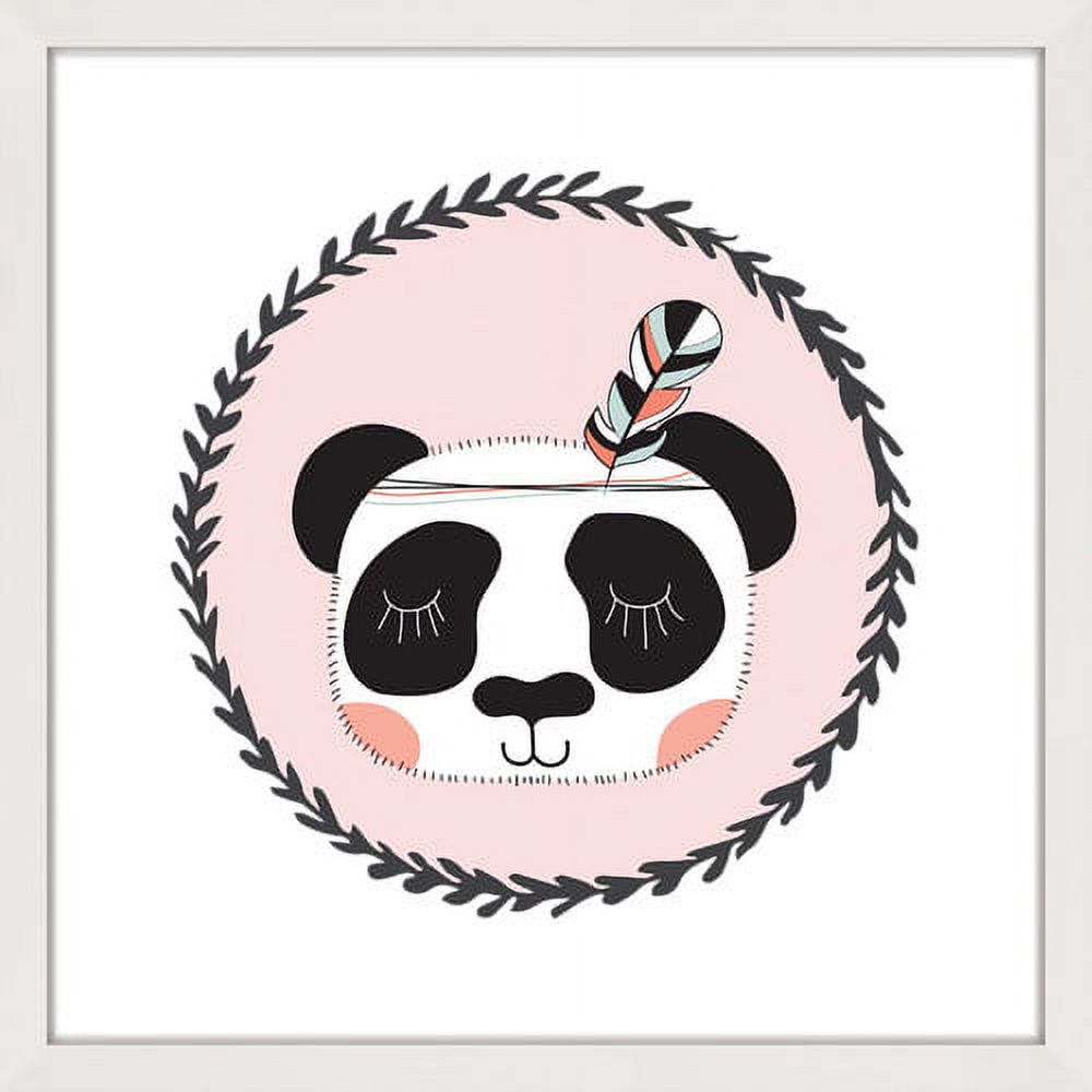 "Panda Feather" Framed Painting Print