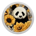 thumbnail image 1 of Panda Fluorescent Drawer Pulls: Round 4-Pack, Glow-in-the-Dark Knobs for Cabinets, Wardrobes, and Dressers - Furniture Decor with Dresser Handles, Pulls, 1 of 6
