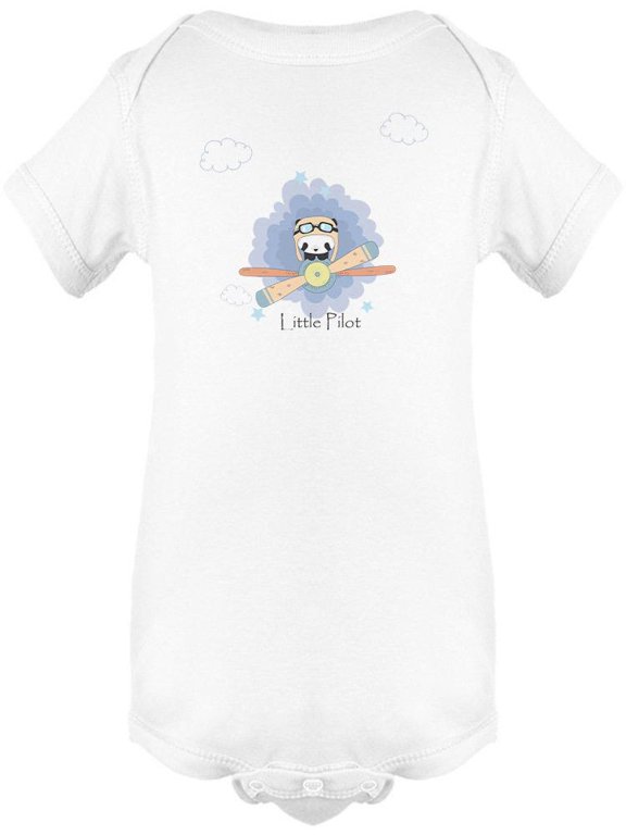 Panda Flying A Plane Bodysuit Infant -Image by Shutterstock, Newborn