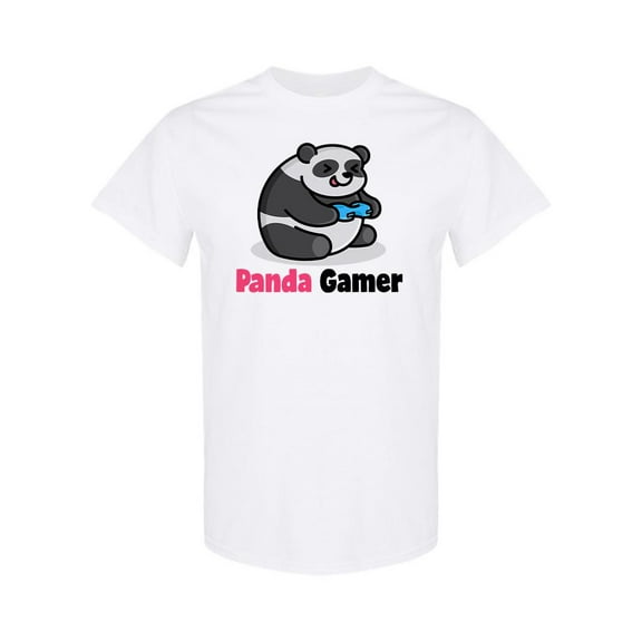 Panda Gamer T-Shirt Men -Image by Shutterstock, Male Medium