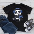 thumbnail image 1 of Panda Gamer Video Game Gaming Animal Zoo Kids Graphic Novelty T Shirt,for unisex up to size 5XL, 1 of 2