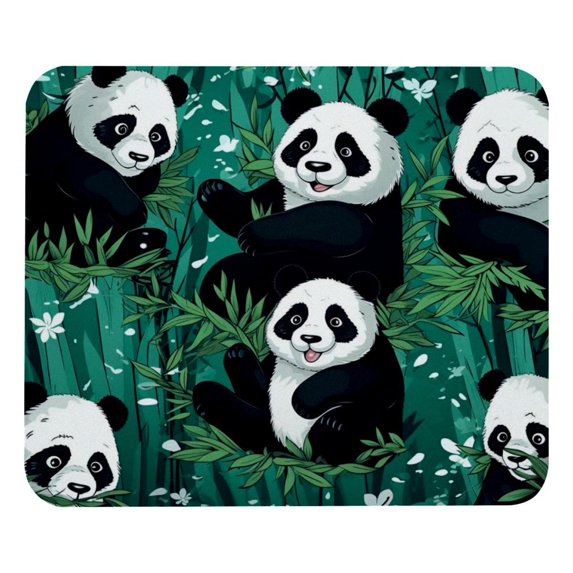 Panda Gaming Mouse Pad, Mouse Mat, Mouse Pad - Square, 8.3x9.8 Inch, Printed, Non-Slip Rubber Bottom - Suitable for Office and Gaming