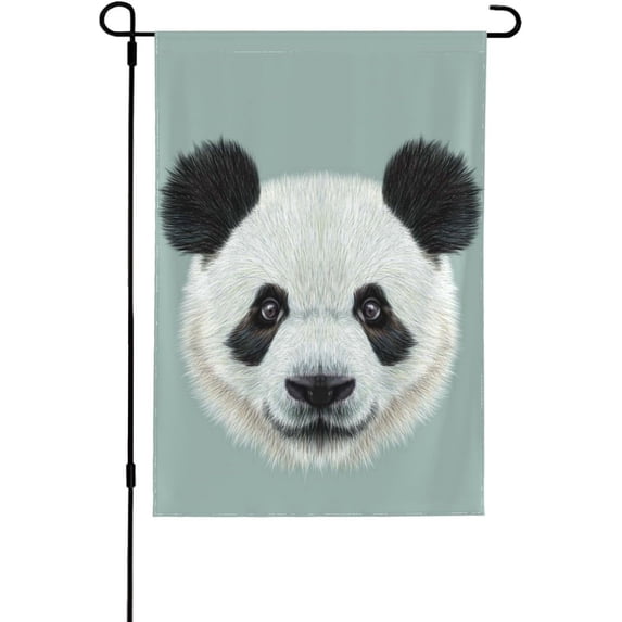Panda Garden Flags Cute Panda Garden Flag for Outside/Outdoor Double Sided Hanging Decorations 12x18 Inch