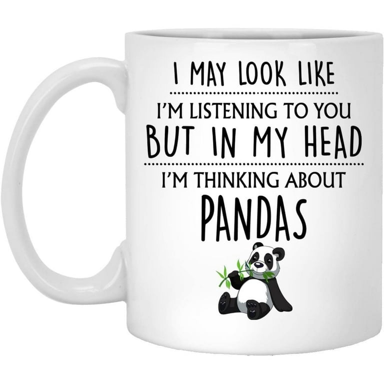 Tired as a Mother Panda Bear Coffee Cup, Gift for Mom
