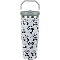 thumbnail image 1 of 30oz Insulated Panda Tumbler with Handle & Flip Straw - Stainless Steel Vacuum Cup | Panda Lover Gift, 1 of 6