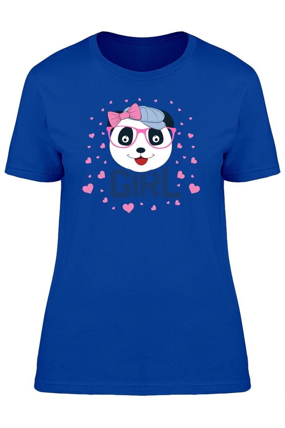 Panda Girl T-Shirt Women -Image by Shutterstock, Female Large