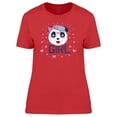 thumbnail image 1 of Panda Girl T-Shirt Women -Image by Shutterstock, Female Medium, 1 of 2