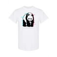 thumbnail image 1 of Panda Glitch Effect T-Shirt Men -Image by Shutterstock, Male 3X-Large, 1 of 2