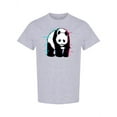 thumbnail image 1 of Panda Glitch Effect T-Shirt Men -Image by Shutterstock, Male Medium, 1 of 2