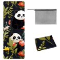thumbnail image 1 of Panda Gym Towel with Storage Bag, 72.8"x26.8", Suitable for Yoga, Pilates, Fitness, etc. - Yoga Blanket, Yoga Mat Towel Included, 1 of 6