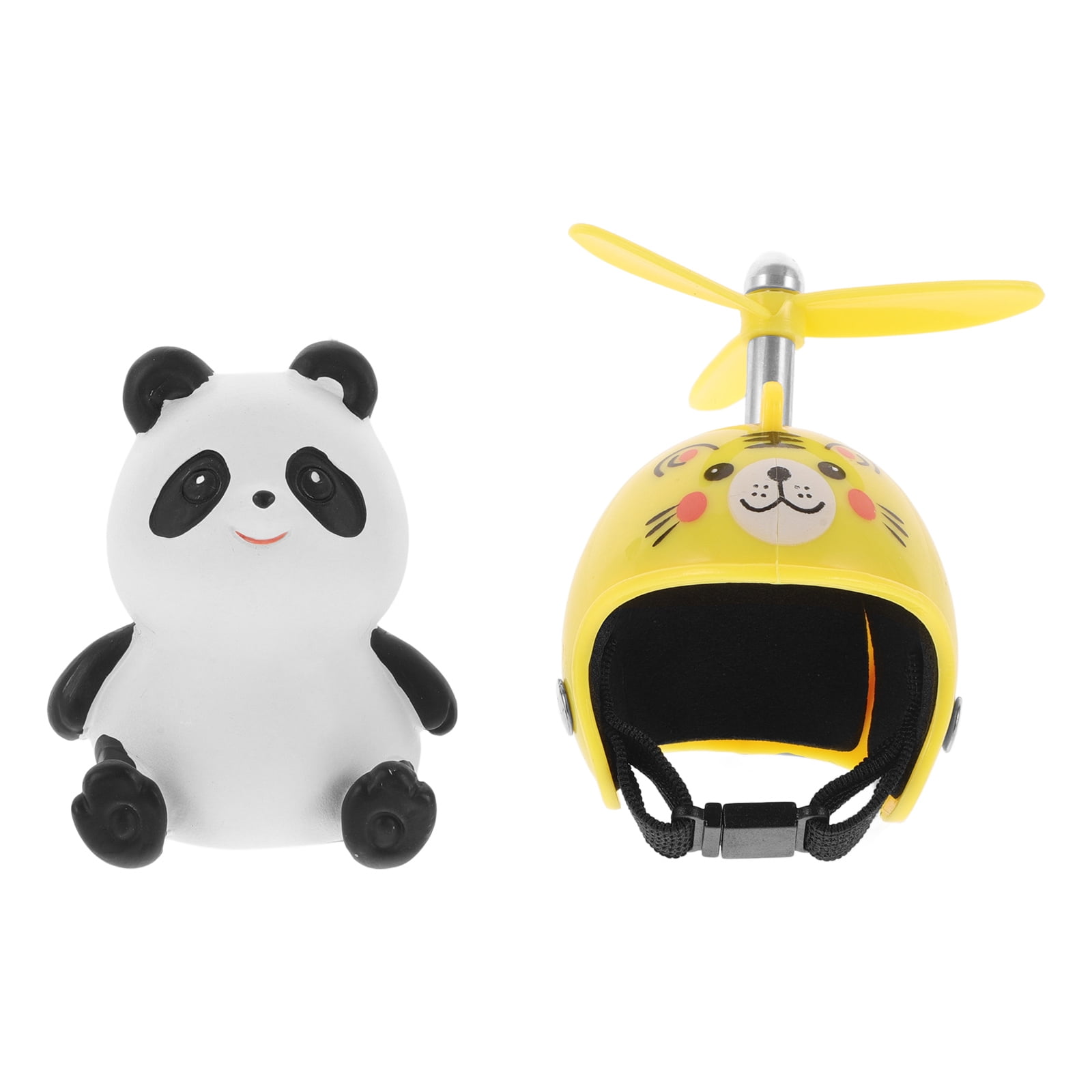 Panda Handlebar Decorations Unique Motorcycle Handlebar Grips With Panda Animal Decor For Kids Bikes And Scooters Decorations