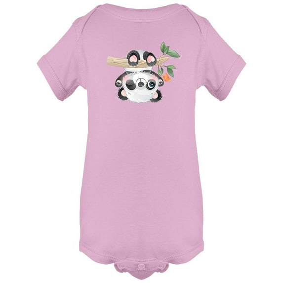 Panda Hanging In The Tree Bodysuit Infant -Image by Shutterstock, Newborn