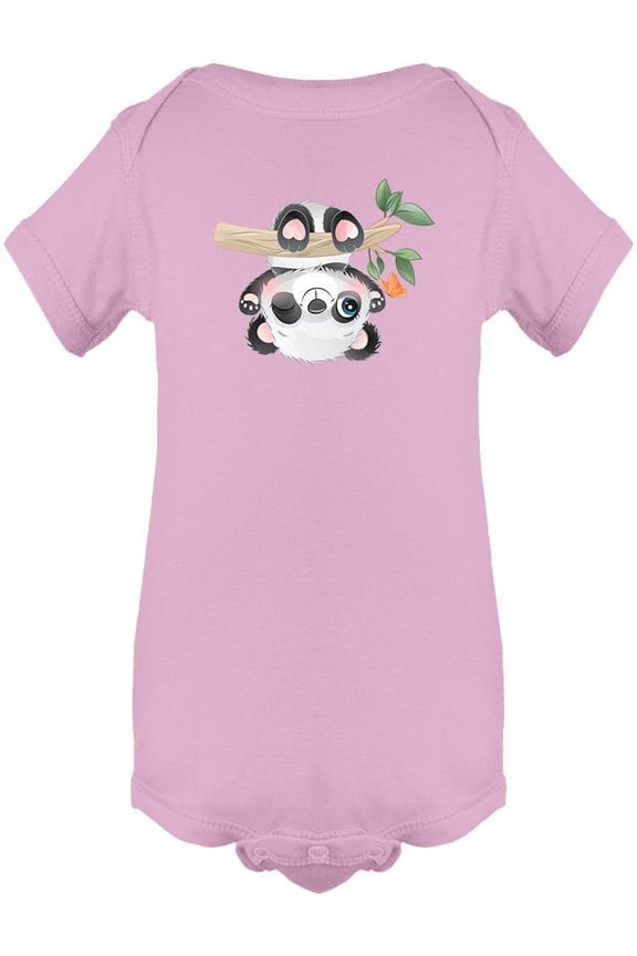 Panda Hanging In The Tree Bodysuit Infant -Image by Shutterstock, Newborn